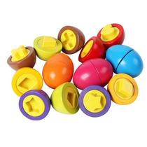 Brinquedo educativo de madeira Matching Twist Egg para crianças Brinquedo educativo de madeira Matching Twist Egg para crianças