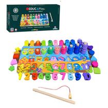 Brinquedo educativo de madeira matematica formas e numeros Brinquedo educativo de madeira matematica formas e numeros