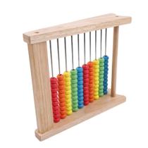 Brinquedo Educativo de Madeira Rainbow Abacus - Ábaco de Miçangas para Crianças