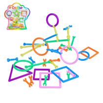 Brinquedo Educativo De Montar 64 Peças Coloridas Creative