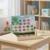 Brinquedo Educativo de Montar Coloridos Montessori Quebra Cabeça Caixa Magnética Relógio Sapinho