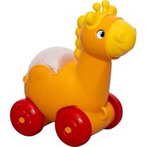 Brinquedo Educativo De Puxar Baby Fofo Girafa Com Chocalho