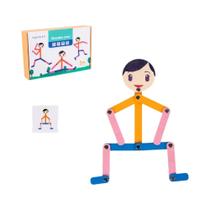 Brinquedo Educativo de Quebra-Cabeça de Madeira DIY para Crianças Pré-Escolares
