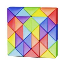 Brinquedo Educativo De Quebra-Cabeça Mágico Transformável Em Forma De Cobra Multicolorido Para Brinquedo Educativo De Quebra-Cabeça Mágico Transformável Em Forma De Cobra Multicolorido Para