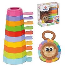 Brinquedo Educativo Didático Empilha Baby Macaco - Mercotoys