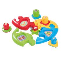 Brinquedo Educativo Didático Quebra Cabeça Duo Baby Puzzle Colorido TaTeTi