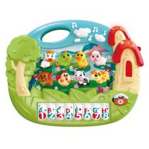 Brinquedo Educativo E Musical Fazendinha Com Luz Animais DM Toys