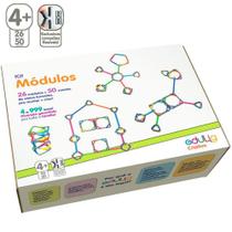 Brinquedo Educativo Edulig Criativo Módulos - 26 módulos e 50 varetas - FVFKNJ7BB - Edulig