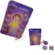 Brinquedo Educativo Em Madeira Quebra Cabeça Corpo Humano