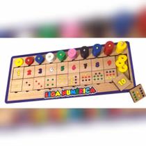 Brinquedo educativo em MDF "Liga numérica"