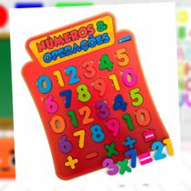 Brinquedo educativo em MDF Painel numérico