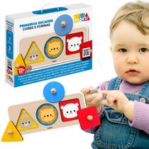 Brinquedo Educativo Encaixar Cores Formas Infantil Bebês
