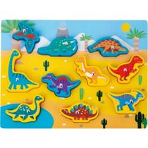 Brinquedo Educativo Encaixe 3X1 Pescaria Dinossauros com Lousa e Marcador