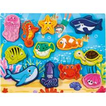 Brinquedo Educativo Encaixe 3X1 Pescaria Fundo do MAR com Lousa Brinquedo Educativo Encaixe 3X1 Pescaria Fundo do MAR com Lousa
