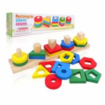 Brinquedo Educativo Encaixe Formas Geométricas Colorido Bebê Infantil - Well Kids