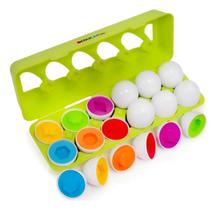 Brinquedo Educativo Encaixe Ovos Cores E Formas 12 Peças Brinquedo Educativo Encaixe Ovos Cores E Formas 12 Peças