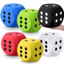 Brinquedo educativo Foam Dice Shappy Fun Fulfilled, 15 cm, multicolorido, 4 peças