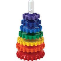 Brinquedo Educativo Gira Torre com 6 Peças Coloridas Brinquedo Educativo Gira Torre com 6 Peças Coloridas