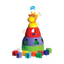 Brinquedo Educativo, Girafa Didática com Blocos, Cores Sortidas, Solapa, Merco Toys