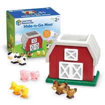 Brinquedo Educativo Hide-N-Go Moo Farm Animal Barn - 9 Peças