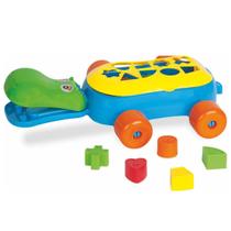 Brinquedo Educativo Hipopótamo Didático Blocos De Encaixe