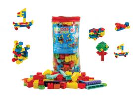 Brinquedo Educativo Infantil Blocos Montar Criativos 120Pç
