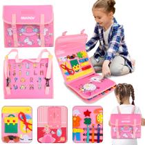 Brinquedo Educativo Infantil Brastoy Maleta de Atividades Aprendizados Pedagógica Montessori Sensorial Diversão para Bebês Crianças Brinquedo Educativo Infantil Brastoy Maleta de Atividades Aprendizados Pedagógica Montessori Sensorial Diversão para Bebês Crianças