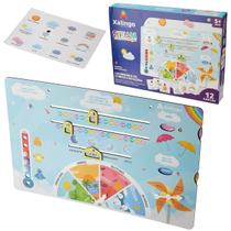 Brinquedo Educativo Infantil Calendário de Climas e Estações Brinquedo Educativo Infantil Calendário de Climas e Estações