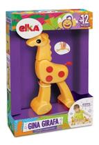 Brinquedo Educativo Infantil Gina Girafa Amarela Elka
