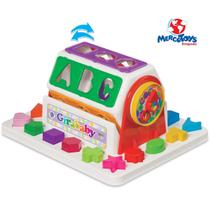 Brinquedo Educativo Infantil Girababy Giratório Números Relógio Percepção Raciocínio Lógico Colorido