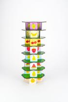 Brinquedo Educativo Infantil Jogo de Empilhar Frutas - Raciocínio Coordenação Motora - Loopi Toys