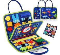 Brinquedo Educativo Infantil Maleta de Atividades Aprendizados Pedagógica Montessori Bebês Crianças