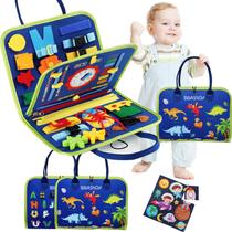 Brinquedo Educativo Infantil Maleta de Atividades Aprendizados Pedagógica Montessori Sensorial Diversão para Bebês Crianças