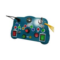 Brinquedo Educativo Infantil Montessori: Painel De Atividades Com Interruptor De Luz LED,