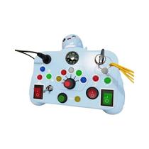 Brinquedo Educativo Infantil Montessori: Painel De Atividades Com Interruptor De Luz LED,