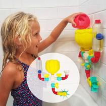 Brinquedo Educativo Infantil para Banho Bebê Crianças Encanamento Tubulação Chuveiro Interativo