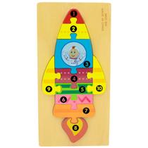 Brinquedo Educativo Infantil Quebra Cabeça Encaixe Divertido Montessori 10pçs