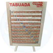Brinquedo educativo infantil tabuada giratória multiplicar