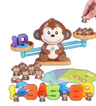 Brinquedo Educativo Jogo Balança Numérica Matemática Macaco - POLIBRINQ Brinquedo Educativo Jogo Balança Numérica Matemática Macaco - POLIBRINQ