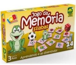 Brinquedo Educativo Jogo da Memória Sílabas