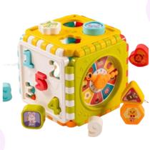 Brinquedo Educativo Jogo Didático Bebê Caixa Cubo Montessori - Beija Le Flor