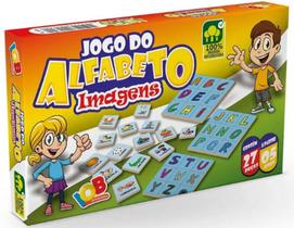 Brinquedo Educativo Jogo do Alfabeto Imagens com 27 Peças IOB