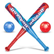 Brinquedo Educativo Jogo Esporte Baseball Kit 2 Taco e 2 Bolinha Em Vinil