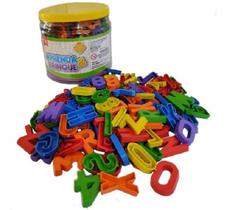 Brinquedo Educativo Jogo Pedagógico - Jogo 200 Peças Letras