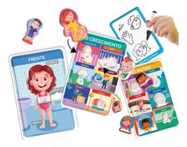 Brinquedo Educativo Jogo Super Ache E Encaixe Corpo Humano Montessori Autoconhecimento - TudoFestas