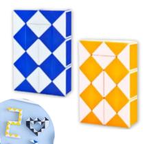 Brinquedo Educativo Kit 2 Cubo Mágico Snake Várias Formas Brinquedo Educativo Kit 2 Cubo Mágico Snake Várias Formas