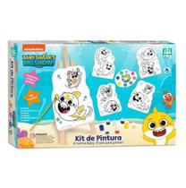 Brinquedo Educativo Kit de Pintura Baby Shark Big Show Nig - Nig Brinquedos