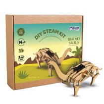 Brinquedo Educativo Kit de Robótica STEM Dinossauro Brachiosaurus MDF