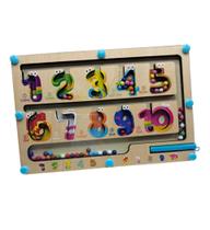 Brinquedo Educativo Labirinto Magnético De Cores e Números Infantil Brinquedo Educativo Labirinto Magnético De Cores e Números Infantil