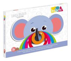 Brinquedo Educativo Lança Argolas Elefantinho Babebi